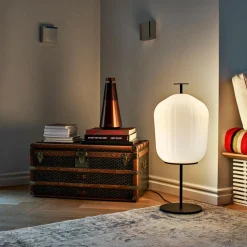 Plissée LED Stehleuchte