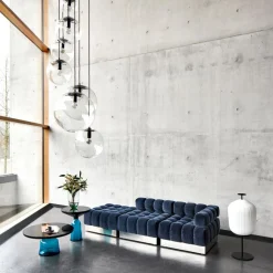 Plissée LED Stehleuchte