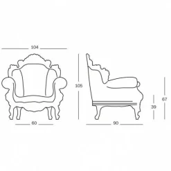 Proust Outdoor-Sessel