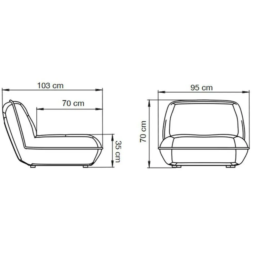 Puff x ByBorre Lounge Sessel