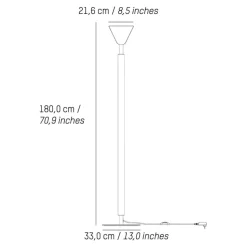 Pyl LED Stehleuchte H 180cm