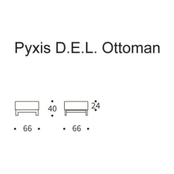 Pyxis Ottomane 66x66cm
