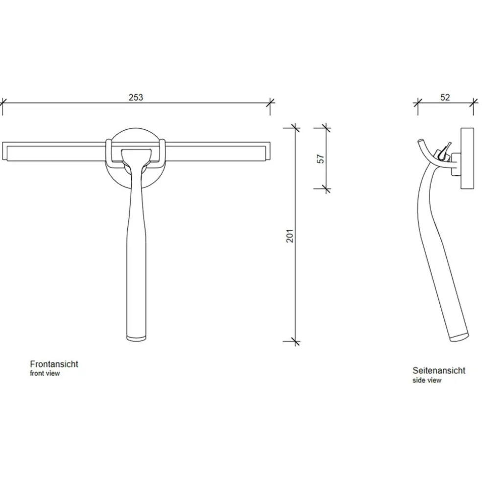 Quick Glaswischer mit Wandhalterung