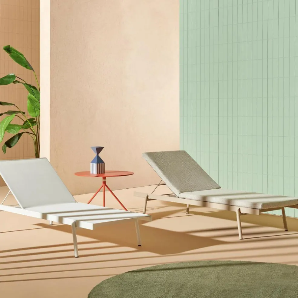 Rail Sonnenliege mit Auflage