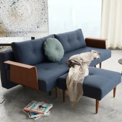 Recast Plus Hocker Beine dunkles Holz H 38cm