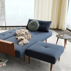 Recast Plus Hocker Beine dunkles Holz H 38cm