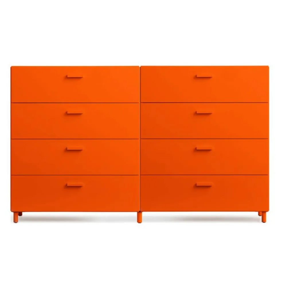 Relief Kommode breit mit Beinen 2x82x92,2cm