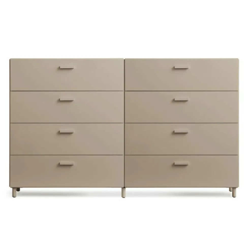 Relief Kommode breit mit Beinen 2x82x92,2cm