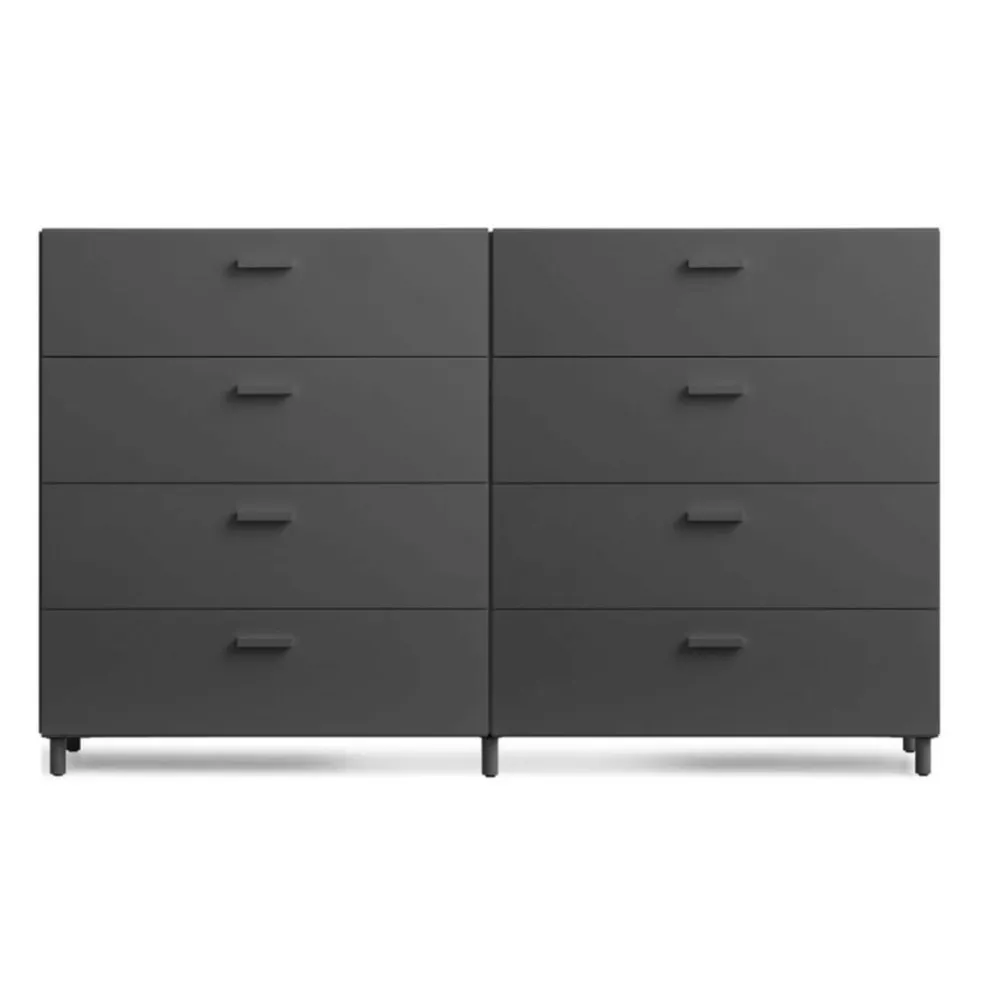 Relief Kommode breit mit Beinen 2x82x92,2cm