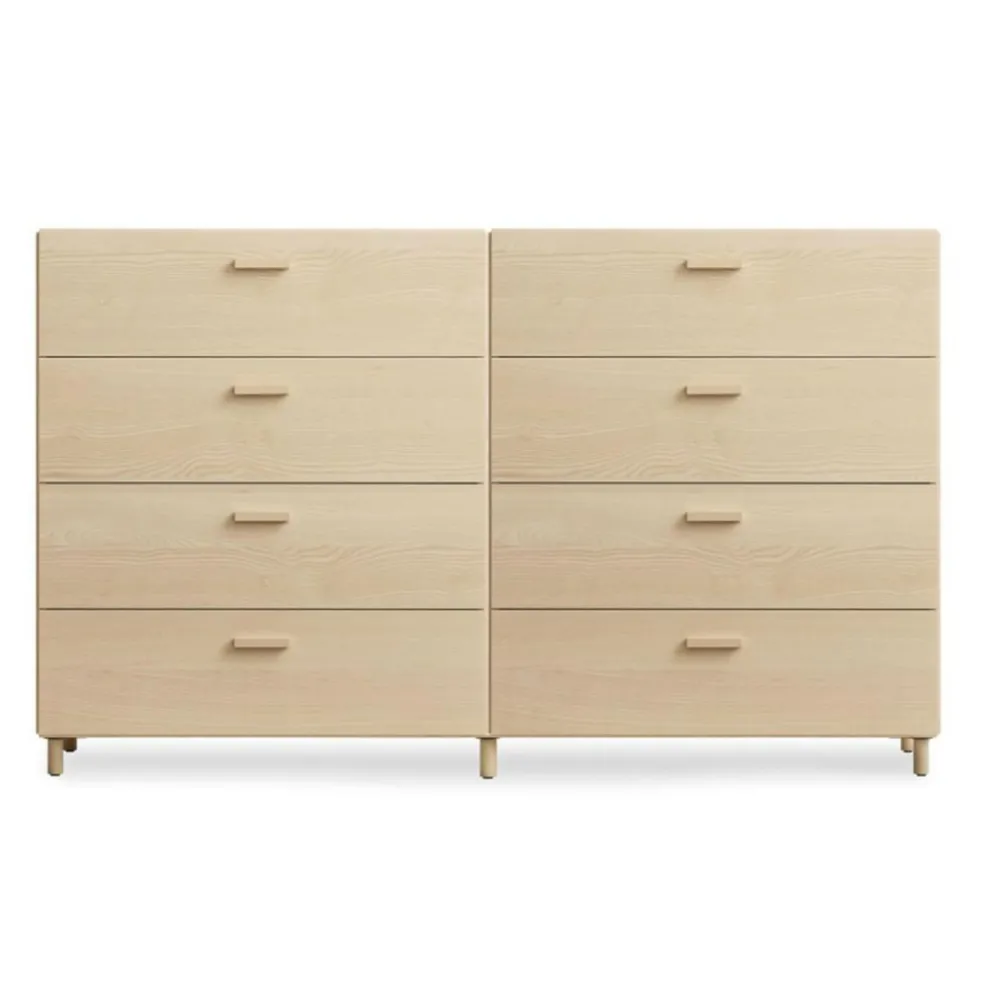 Relief Kommode breit mit Beinen 2x82x92,2cm