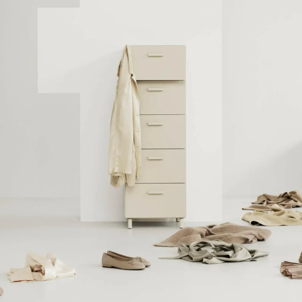 Relief Kommode hoch mit Beinen 41x115cm