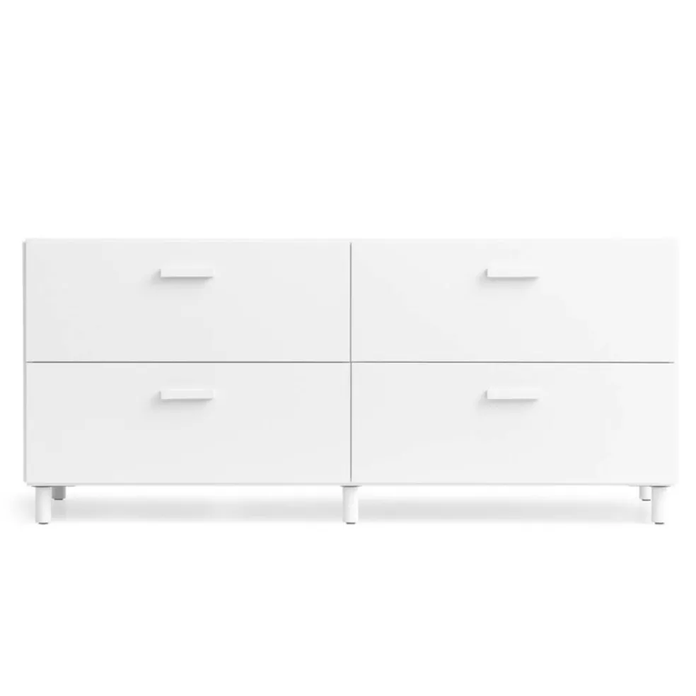 Relief Kommode niedrig mit Beinen 123x46,6cm