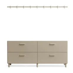 Relief Kommode niedrig mit Beinen 123x46,6cm