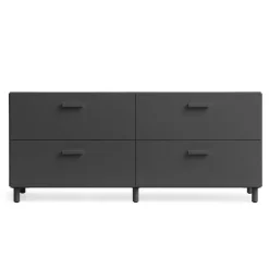 Relief Kommode niedrig mit Beinen 123x46,6cm