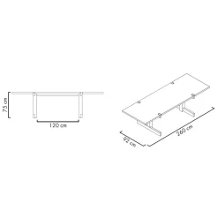 Richter XLarge Esstisch 260x92x75cm