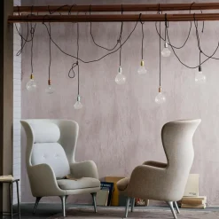 Ro™ JH1 Ohrensessel Stoff Füße aus Aluminium