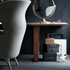 Ro™ JH1 Ohrensessel Stoff Füße aus Aluminium