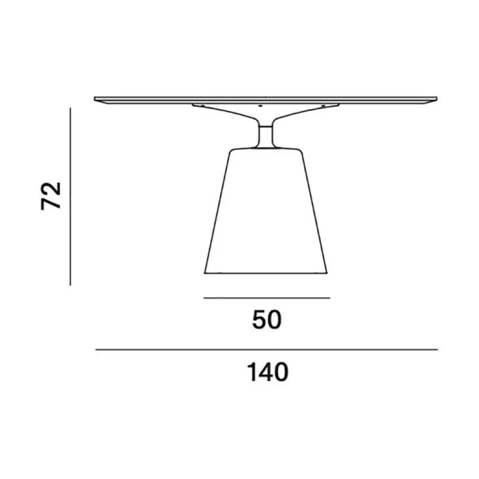 Rock Esstisch Ø 140cm Zement