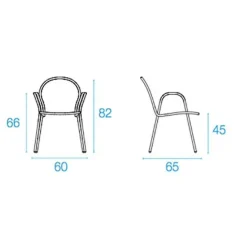 Ronda Gartenarmlehnstuhl