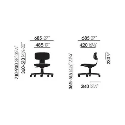 Rookie Bürodrehstuhl Soft Grey