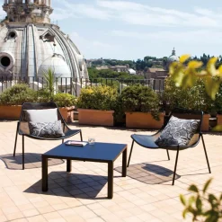 Round Garten-Beistelltisch 80x80x42cm