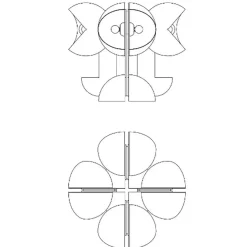 Ruspa 633/4 Tischleuchte
