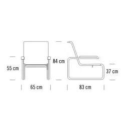 S 35 L Pure Materials Sessel Büffelleder
