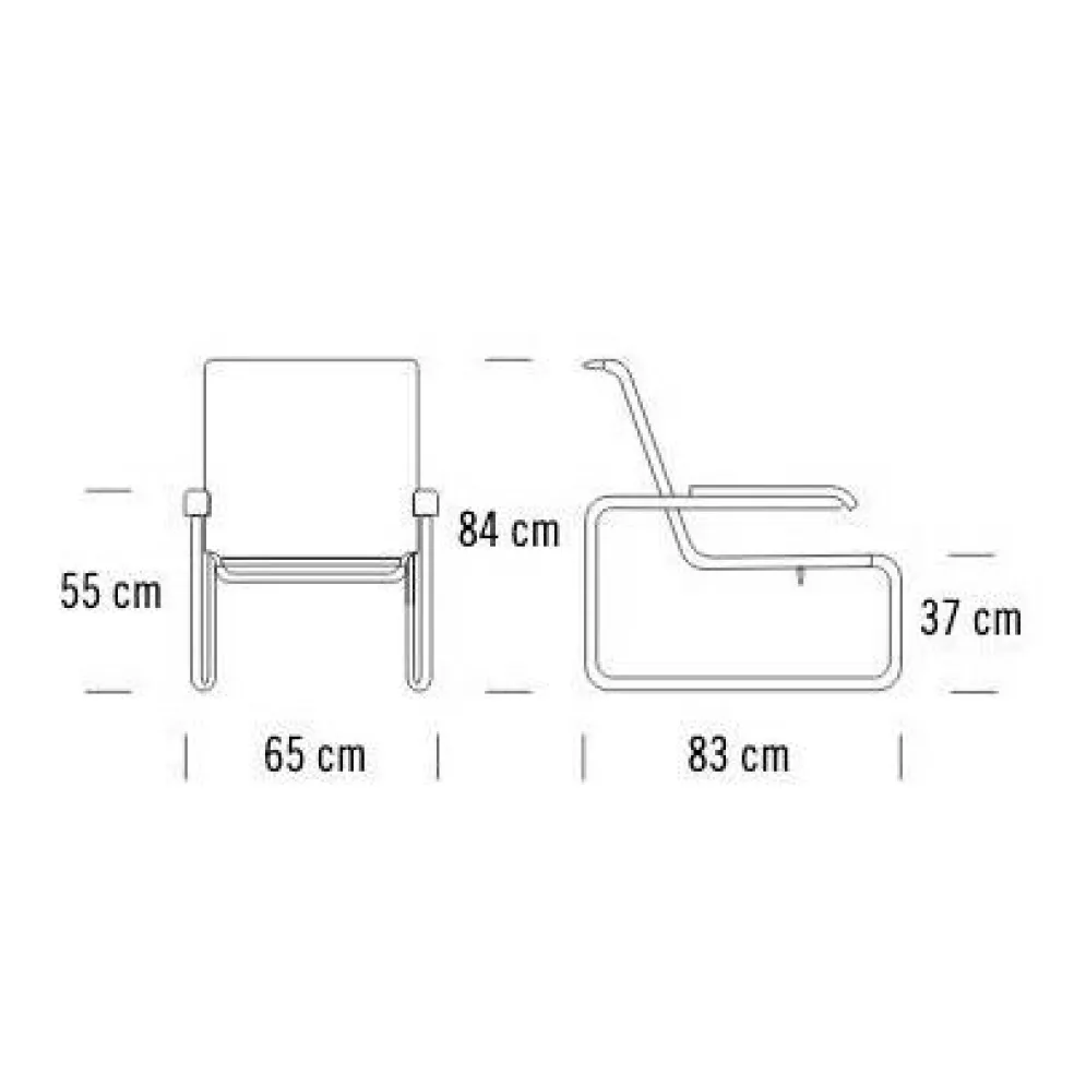 S 35 L Pure Materials Sessel Büffelleder