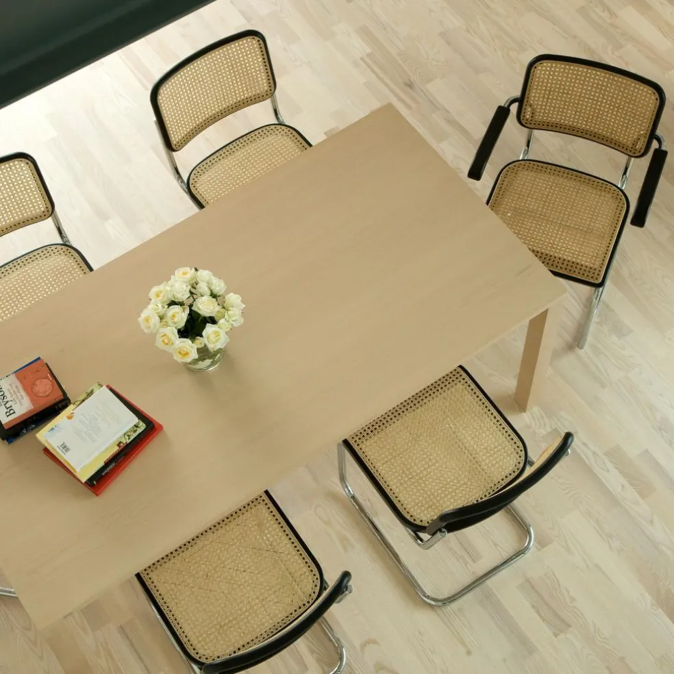 S 64 V Freischwinger Armlehnstuhl mit Rohrgeflecht 4er Set