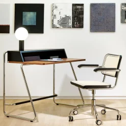 S 64 VDR Drehstuhl mit Rohrgeflecht