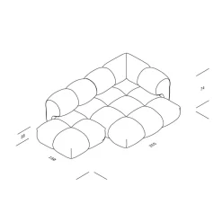 Sander 06 3-Sitzer Sofa Links