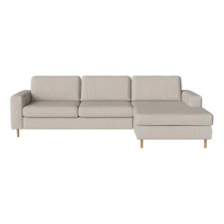 Scandinavia 3-Sitzer Sofa mit Chaise Longue rechts