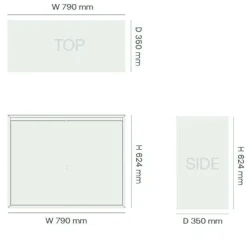 Schrank mit Türen hoch