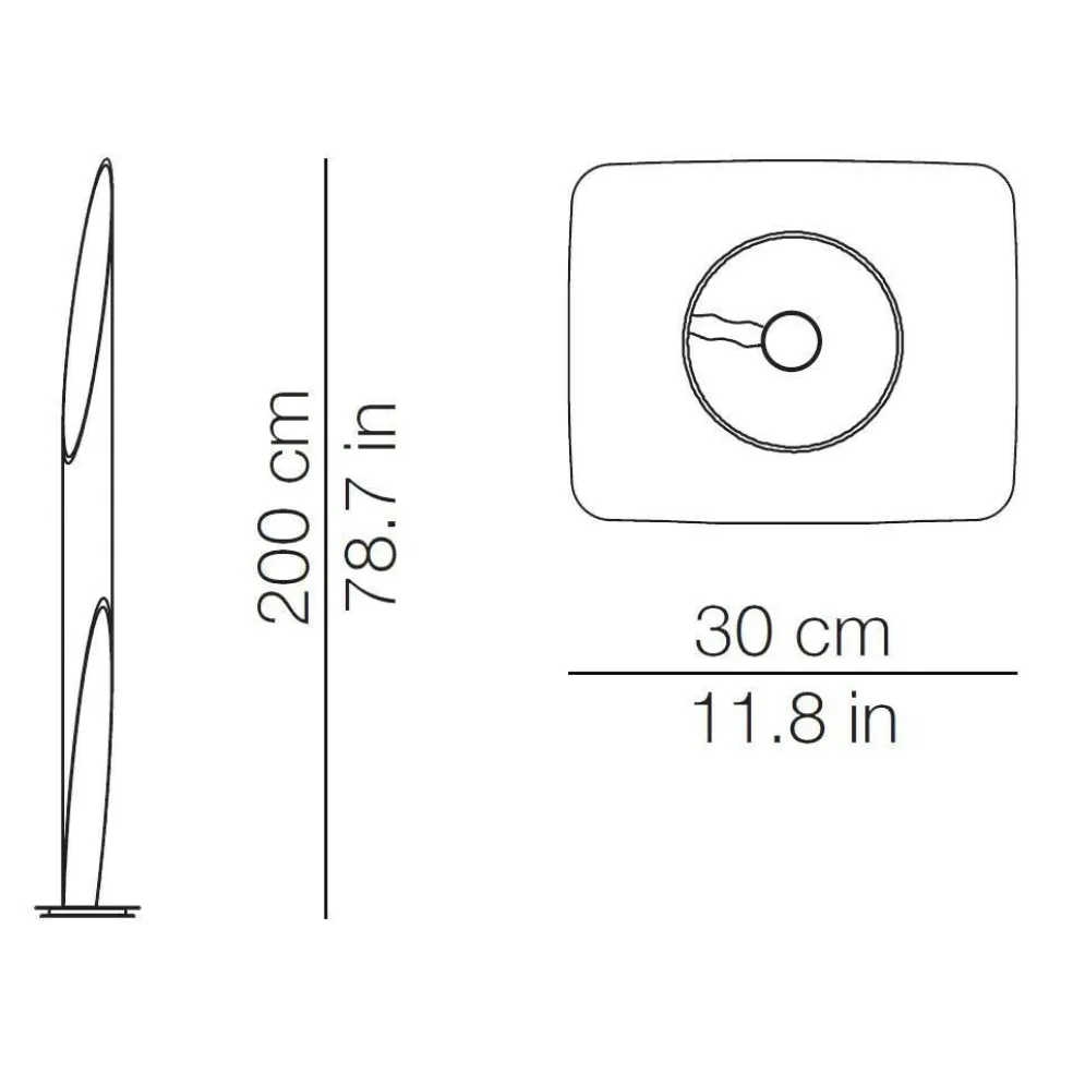 Shakti 200 Stehleuchte Fuß satiniert