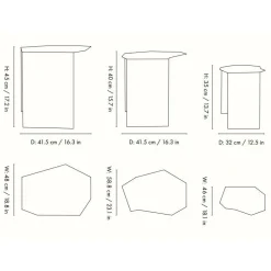 Shard Cluster Satztisch 3er Set