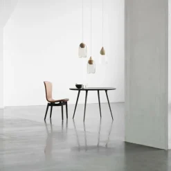 Shell Stuhl Eiche Schwarz