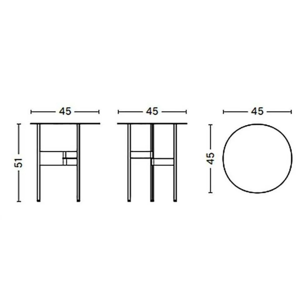 Shim Beistelltisch Ø 45cm