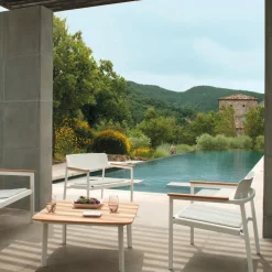 Shine Gartenbeistelltisch 79x79cm