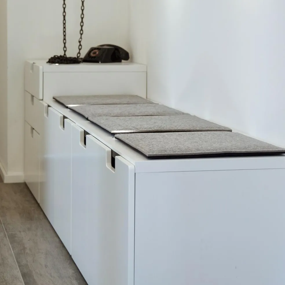 Sitzauflage quadratisch mit Schaumstofffüllung