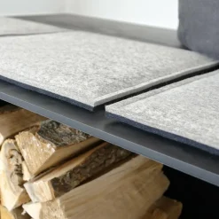 Sitzauflage quadratisch mit Schaumstofffüllung