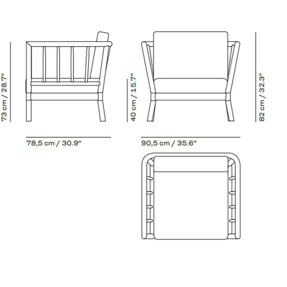 Skagerak Tradition Outdoor Lounge Sessel