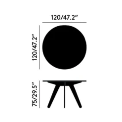 Slab Esstisch Ø 120cm
