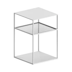 Slim Irony Triplet Beistelltisch 31x31cm mit Streckmetallgitter