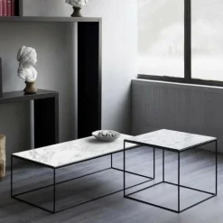 Slim Marble Beistelltisch 54x54x48cm