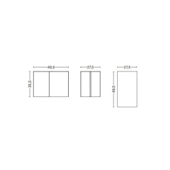 Slit Beistelltisch Holz länglich
