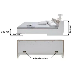 Slope Doppelbett 160x200cm