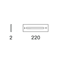 SML Abdeckplatte Aluminium eloxiert