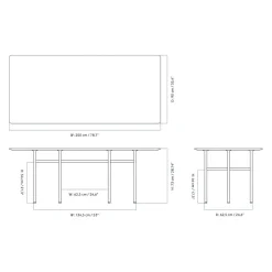 Snaregade Esstisch 200x90cm