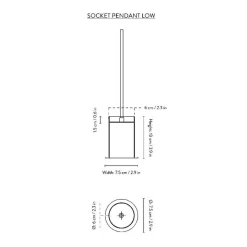 Socket Low Pendelleuchte