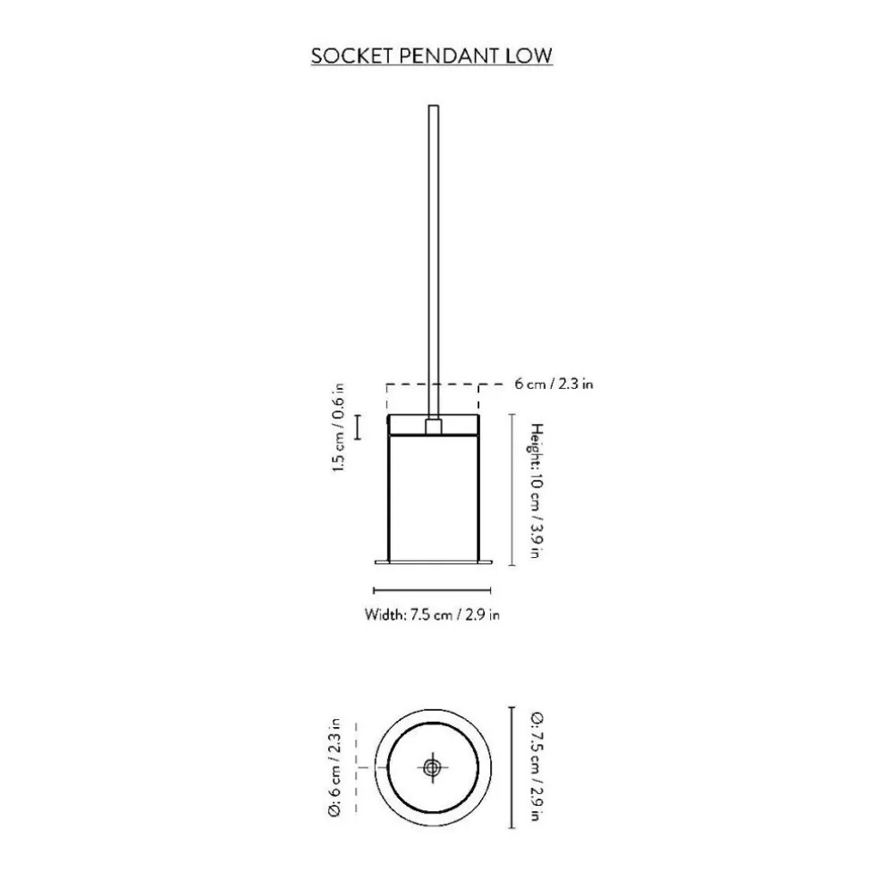 Socket Low Pendelleuchte